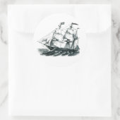 Das Lesezeichen "Florida" Runder Aufkleber (Tasche)