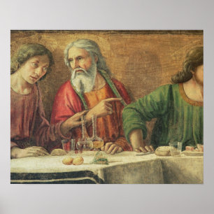 Das letzte Abendessen, 1480 (Fresko) (Detail 61997 Poster