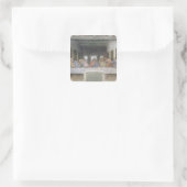Das letzte Abendessen, 1495-1997 2 Quadratischer Aufkleber (Tasche)