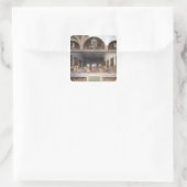Das letzte Abendessen, 1495-1997 3 Quadratischer Aufkleber (Tasche)