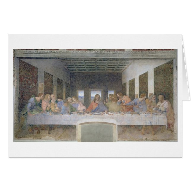 Das letzte Abendessen, 1495-97 (Fresko) (Vorderseite (Horizontal))