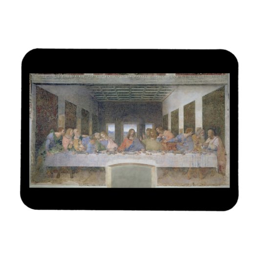 Das letzte Abendessen, 1495-97 (Fresko) Magnet (Horizontal)