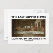 Das letzte Abendessen (1498) von Leonardo da Vinci Postkarte (Vorne/Hinten)