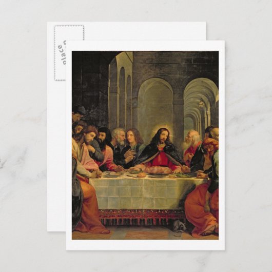 Das letzte Abendessen 2 Postkarte (Vorne/Hinten)