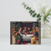 Das letzte Abendessen 2 Postkarte (Stehend Vorderseite)