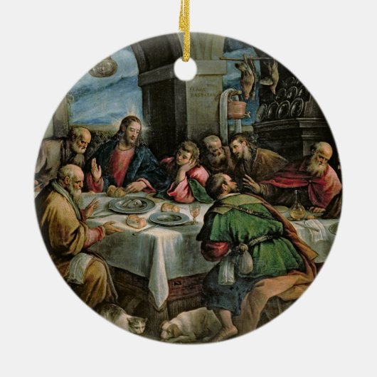 Das letzte Abendessen 3 Keramik Ornament (Hinten)