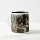 Das letzte Abendessen 3 Zweifarbige Tasse (Vorderseite Links)