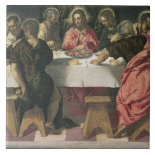 Das letzte Abendessen 4 Fliese (Vorderseite)