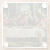 Das letzte Abendessen 5 Glasuntersetzer (Rückseite)