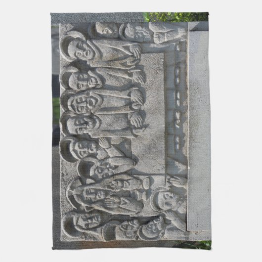 Das letzte Abendessen am Gravestone Handtuch (Vertikal)