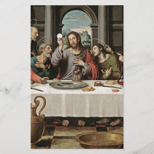Das letzte Abendessen Briefpapier (Vorderseite)