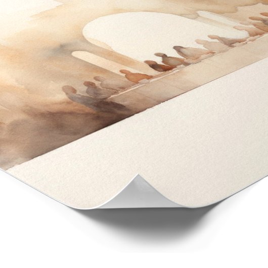 Das letzte Abendessen - Christliche Kunst im digit Poster (Ecke)