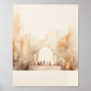 Das letzte Abendessen - Christliche Kunst im digit Poster