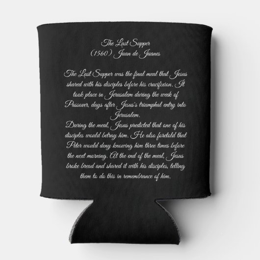 Das letzte Abendessen Dosenkühler (Rückseite)