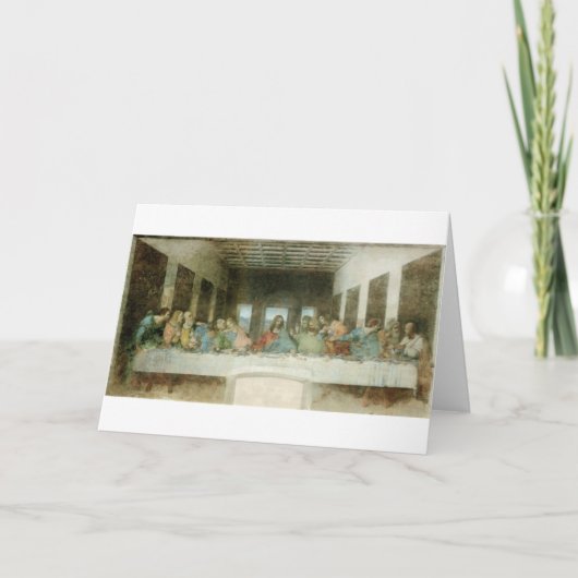 Das letzte Abendessen durch Leonardo da Vinci C. Karte (Vorderseite)