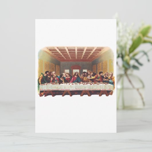 Das letzte Abendessen Einladung (Stehend Vorderseite)