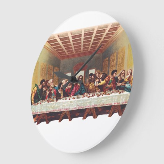 Das letzte Abendessen Große Wanduhr (Winkel)