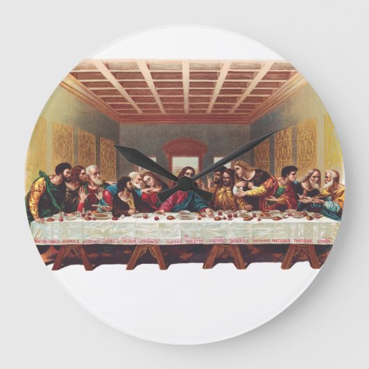 Das letzte Abendessen Große Wanduhr (Vorderseite)