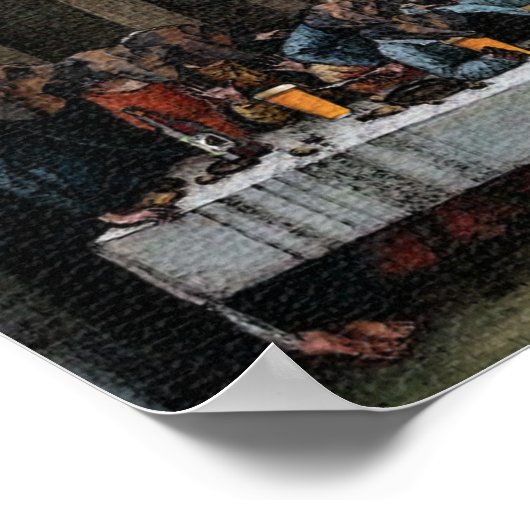 Das letzte Abendessen im Stil eines Hauses Poster (Ecke)