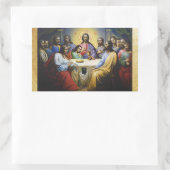 Das letzte Abendessen Jesus Christus Weihnachtsauf Rechteckiger Aufkleber (Tasche)