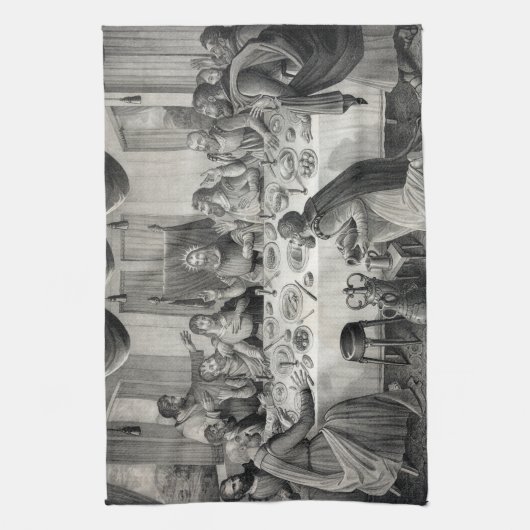 Das letzte Abendessen Küchentuch (Vertikal)