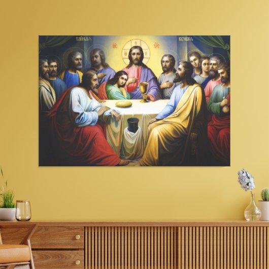 Das letzte Abendessen Leinwanddruck (Insitu (Wohnzimmer))