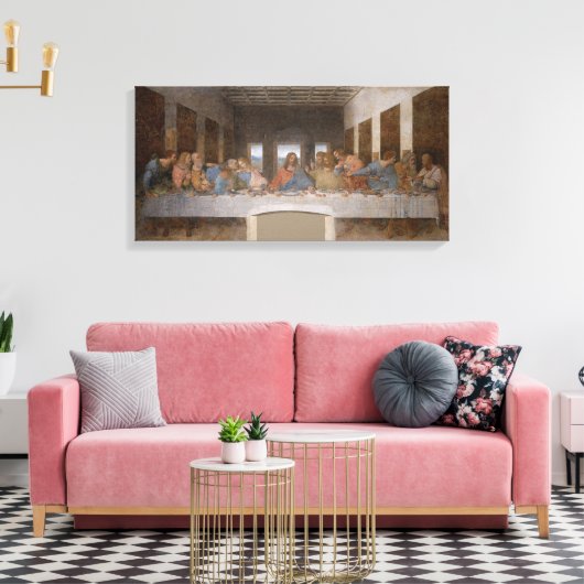 Das letzte Abendessen Leinwanddruck (Insitu (Wohnzimmer))