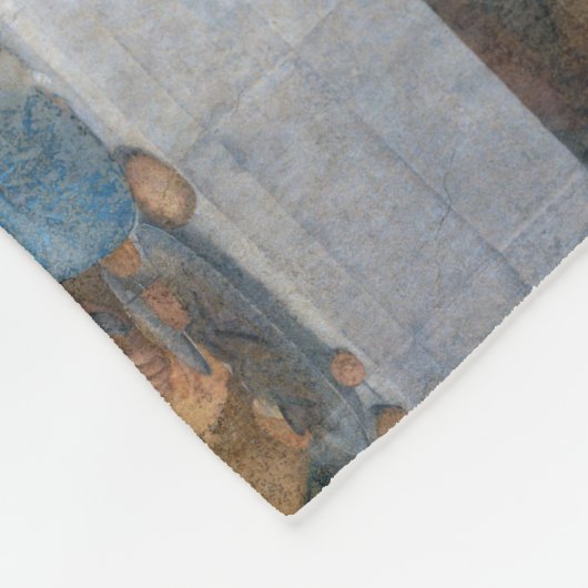 Das letzte Abendessen, Leonardo da Vinci, 1495-149 Fleecedecke (Ecke)