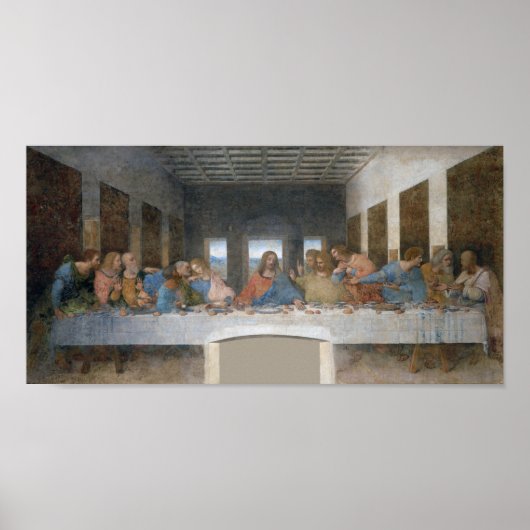 Das letzte Abendessen, Leonardo da Vinci, 1495-149 Poster (Vorne)