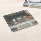 Das letzte Abendessen, Leonardo da Vinci, 1495-149 Rechteckiger Pappuntersetzer (angewinkelt)