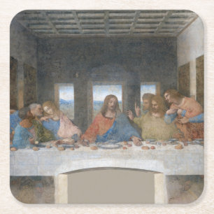 Das letzte Abendessen, Leonardo da Vinci, 1495-149 Rechteckiger Pappuntersetzer