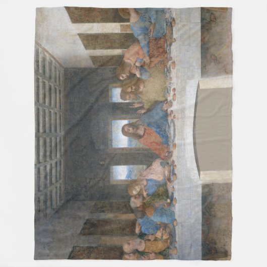 Das letzte Abendessen, Leonardo da Vinci Fleecedecke (Vorderseite)