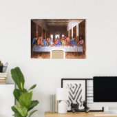 Das letzte Abendessen - Leonardo Da Vinci Poster (Heimbüro)