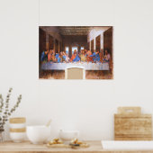 Das letzte Abendessen - Leonardo Da Vinci Poster (Küche)
