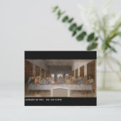 Das letzte Abendessen Leonardo Da Vinci Postkarte (Stehend Vorderseite)