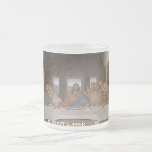 Das letzte Abendessen Leonardo Da Vinci Postkarte Mattglastasse (Mittel)