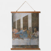 Das letzte Abendessen, Leonardo da Vinci Wandteppich Mit Holzrahmen (Vorderseite 3)