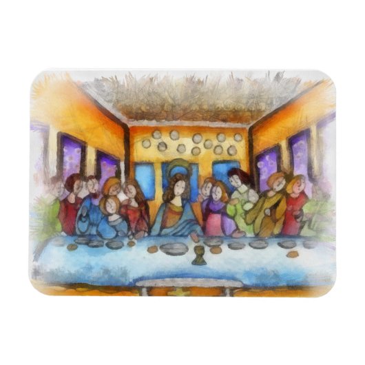 Das letzte Abendessen Magnet (Horizontal)