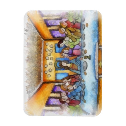 Das letzte Abendessen Magnet (Vertikal)