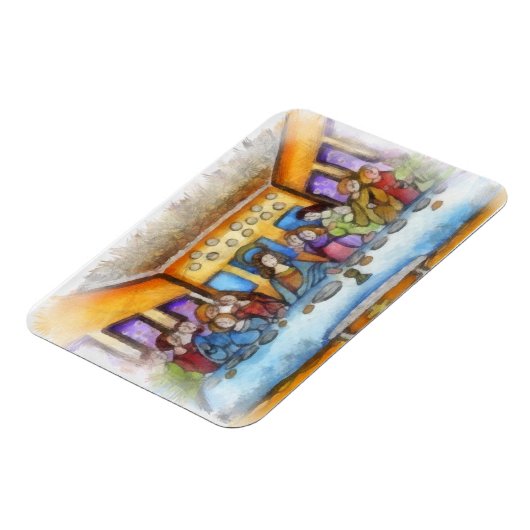 Das letzte Abendessen Magnet (Linke Seite)