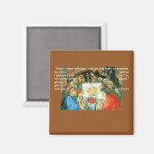 Das letzte Abendessen Magnet (Vorderseite/Rückseite)