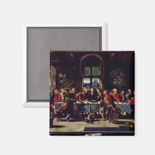 Das letzte Abendessen Magnet (Vorderseite/Rückseite)