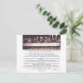 Das letzte Abendessen - Matthew-26:17 - 30 Postkarte (Stehend Vorderseite)