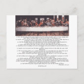 Das letzte Abendessen - Matthew-26:17 - 30 Postkarte (Vorderseite)
