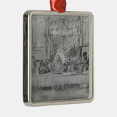 Das letzte Abendessen, nach Fresko durch LEONARDO Silbernes Ornament (Rechts)