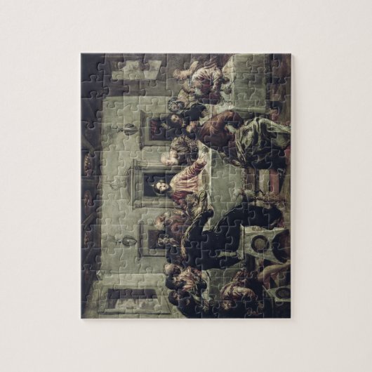 Das letzte Abendessen (Öl auf Leinwand) 2 Puzzle (Vertikal)