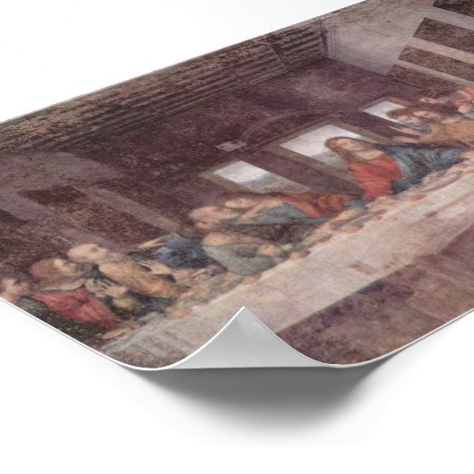 Das letzte Abendessen (perfekte Qualität) Poster (Ecke)