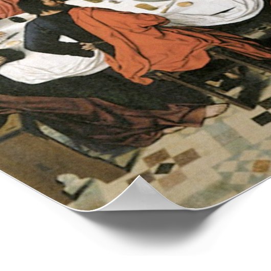 Das letzte Abendessen Poster (Ecke)