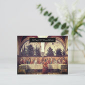 Das letzte Abendessen Postkarte (Stehend Vorderseite)