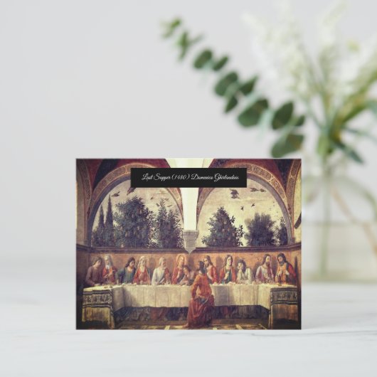 Das letzte Abendessen Postkarte (Stehend Vorderseite)